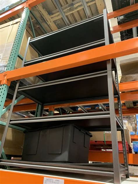 costco metal things full of boxes|Costco warehouse storage.